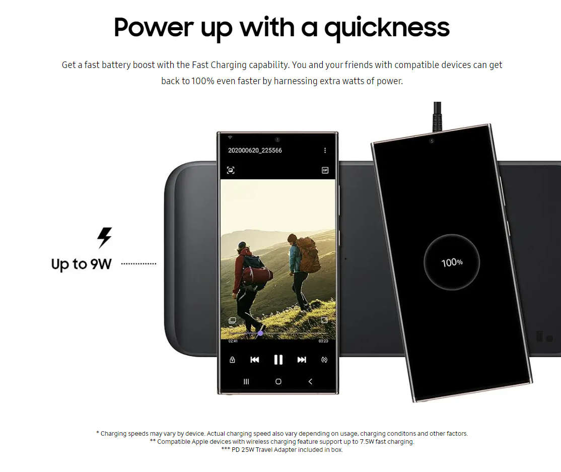 Samsung Wireless Charger Trio Pad