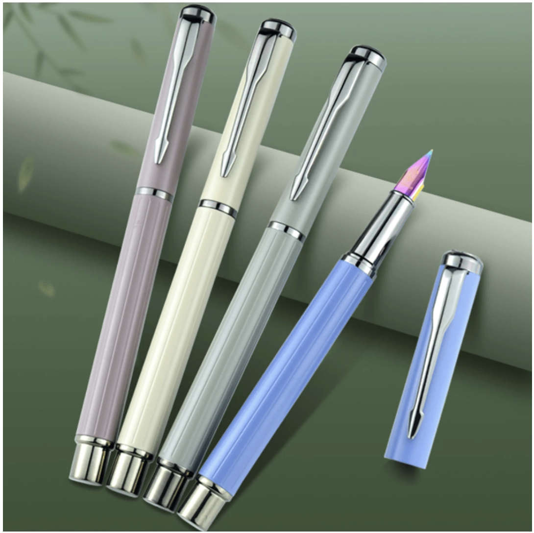 Morandim Gradient Metal Fountain Pen (Rich Cream) with Tungsten Nib