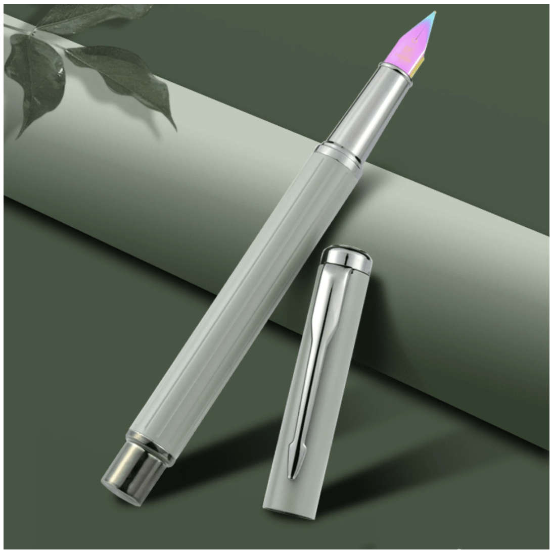 Morandim Gradient Metal Fountain Pen (Rich Cream) with Tungsten Nib