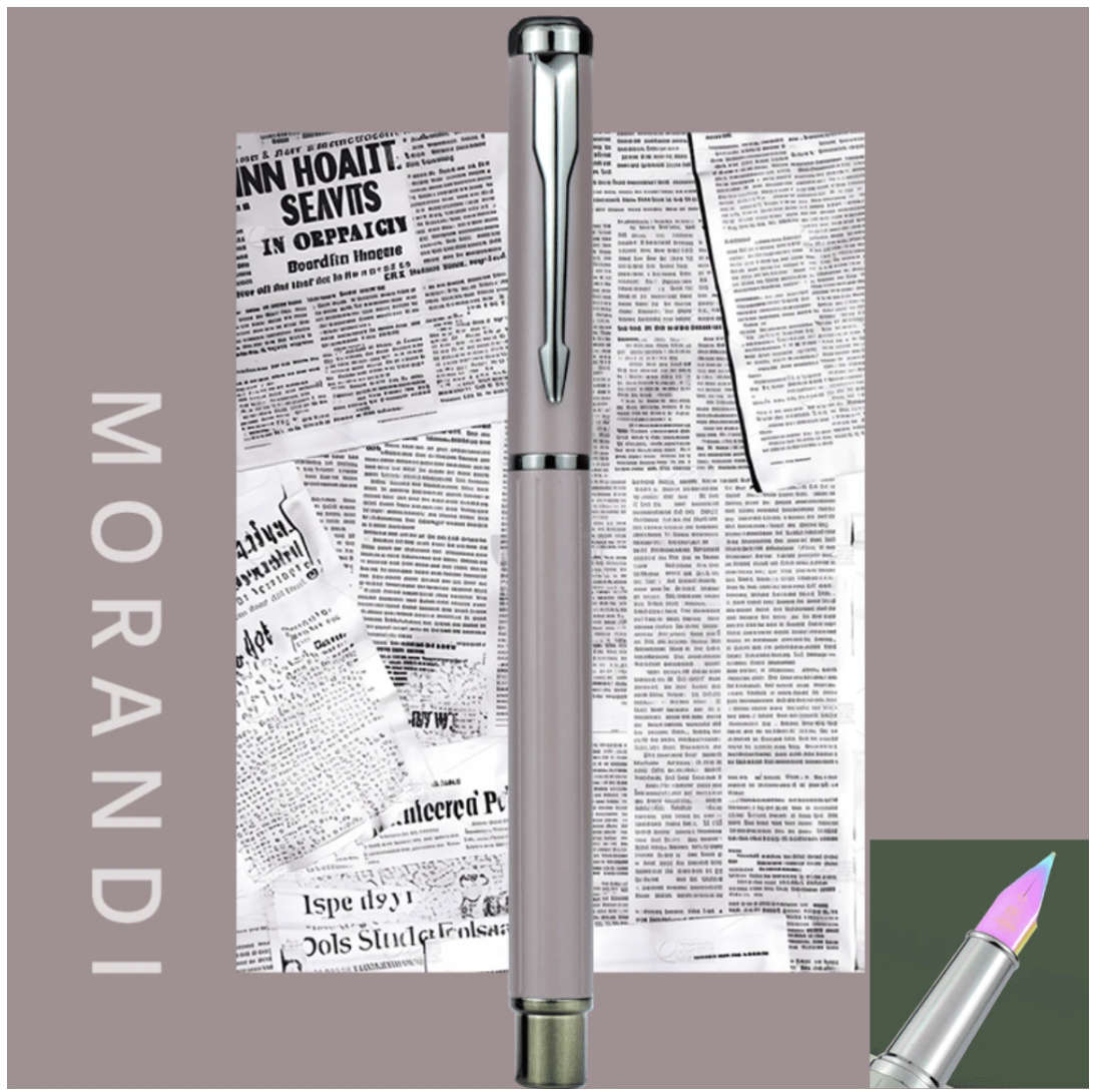 Morandim Gradient Metal Fountain Pen (Rich Cream) with Tungsten Nib