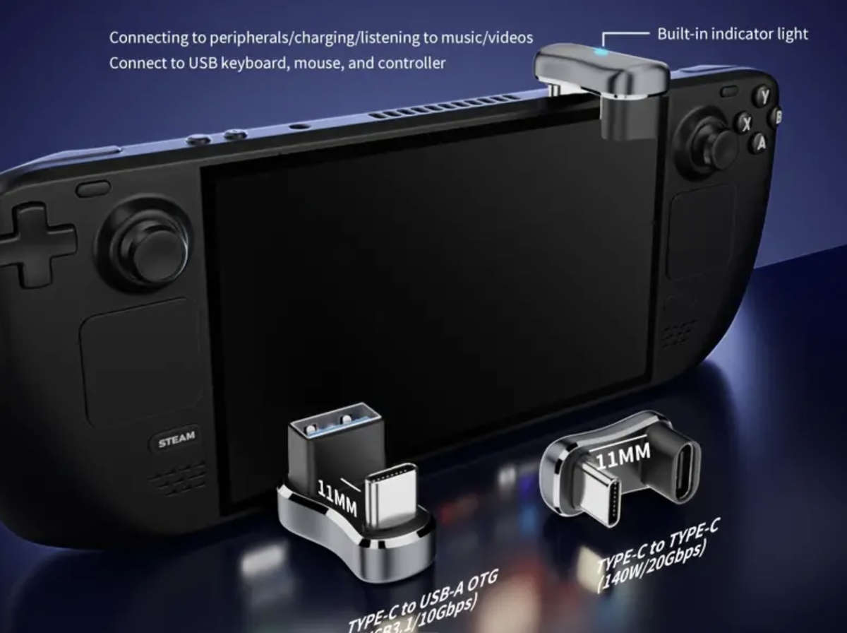 U-Shaped Type-C Male to Type-C Female adapter