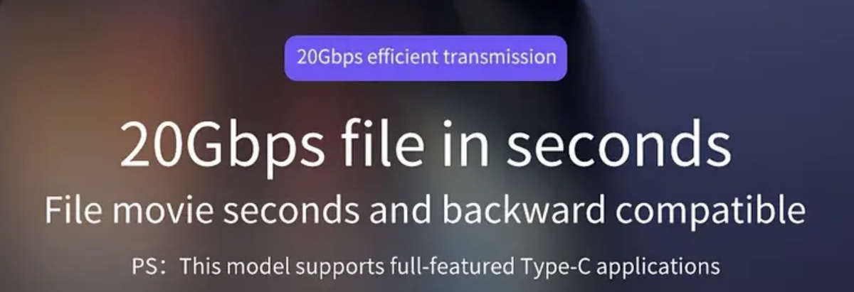 U-Shaped Type-C Male to Type-C Female adapter