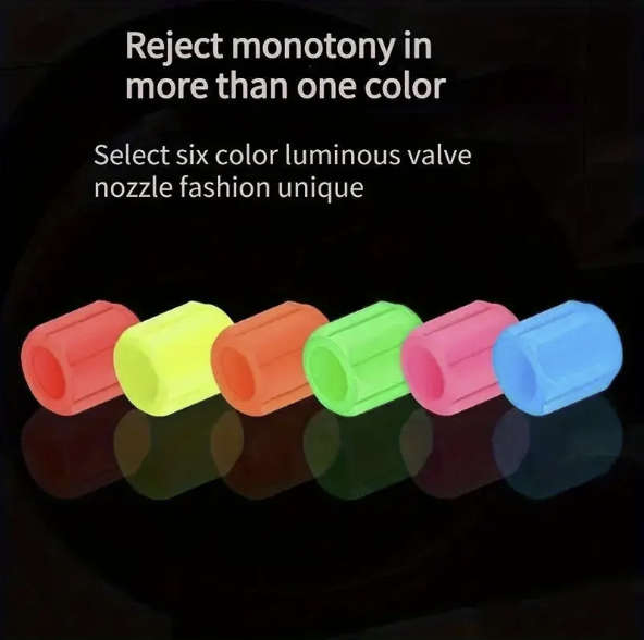 Luminous Blue Glow-in-the-Dark Tyre Valve Cap