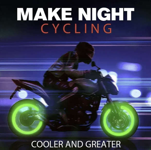 Electric Green Glow-in-the-Dark Tyre Valve Cap