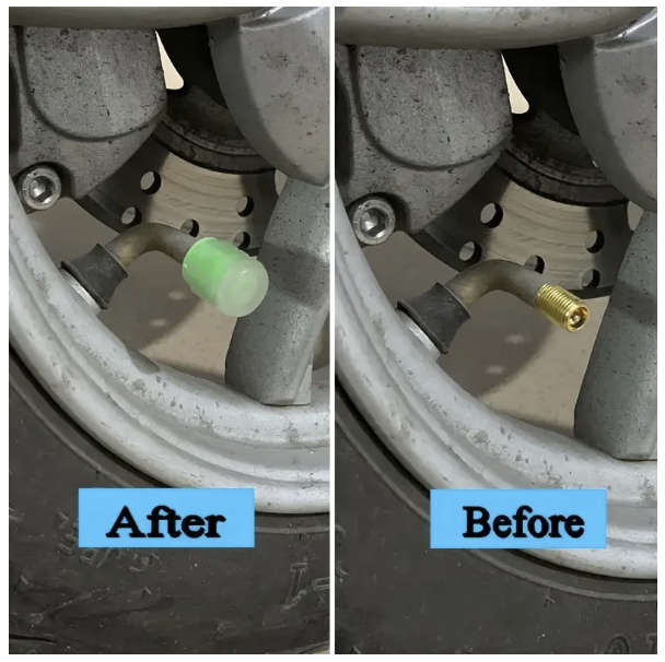 Luminous Blue Glow-in-the-Dark Tyre Valve Cap