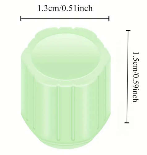 Luminous Blue Glow-in-the-Dark Tyre Valve Cap