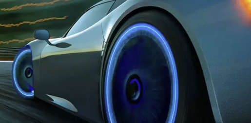 Luminous Blue Glow-in-the-Dark Tyre Valve Cap