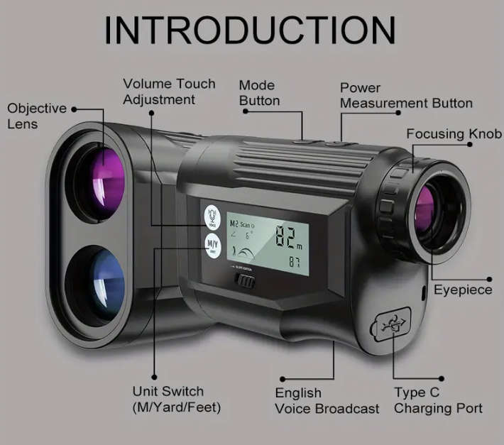 ***GOLF*** Laser Rangefinder with Touchscreen - See pics for more features