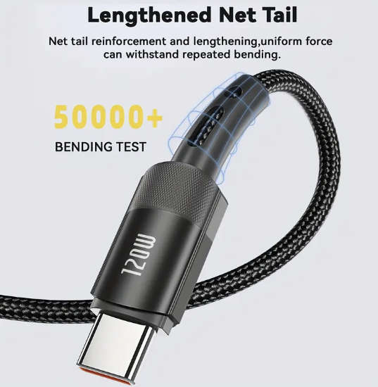 ***CHARGE YOUR PHONE IN 30MINS*** 120W USB Type C To USB, 7A Fast Charging Cable