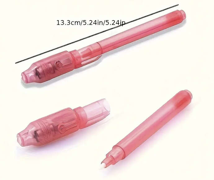 UV Invisible Ink Pens with Disappearing Ink