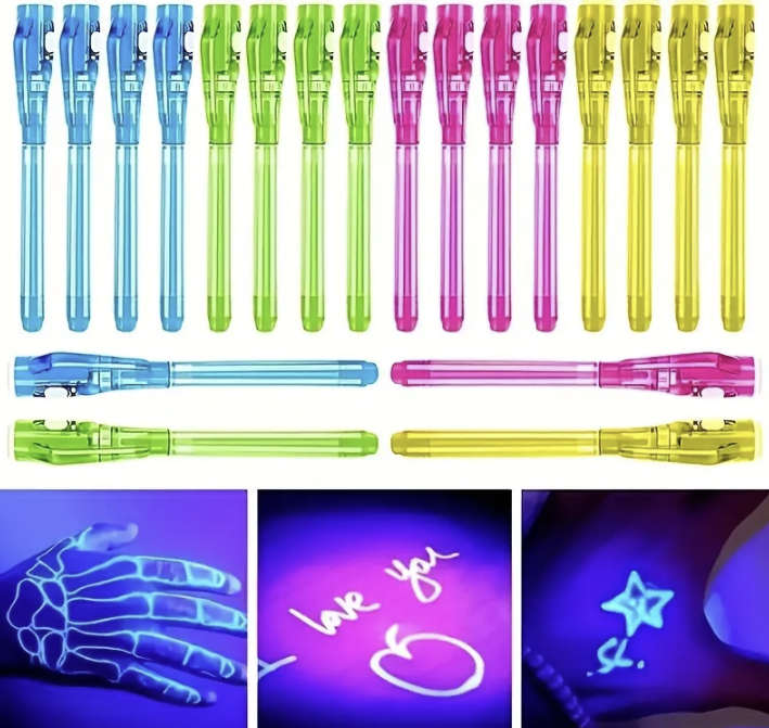 UV Invisible Ink Pens with Disappearing Ink