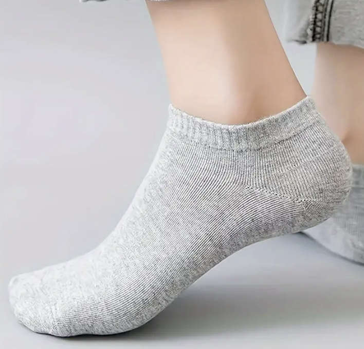 5 pairs (1 Pack) 100% Cotton Ankle Socks