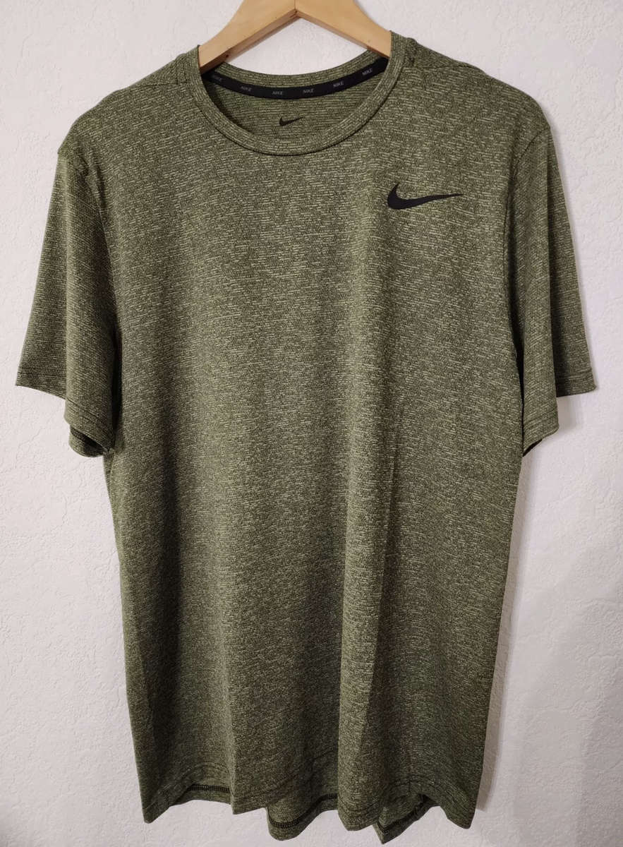 Nike Dry-Fit Short Sleeve Sequoia Army Green T-shirt (Size - XL)