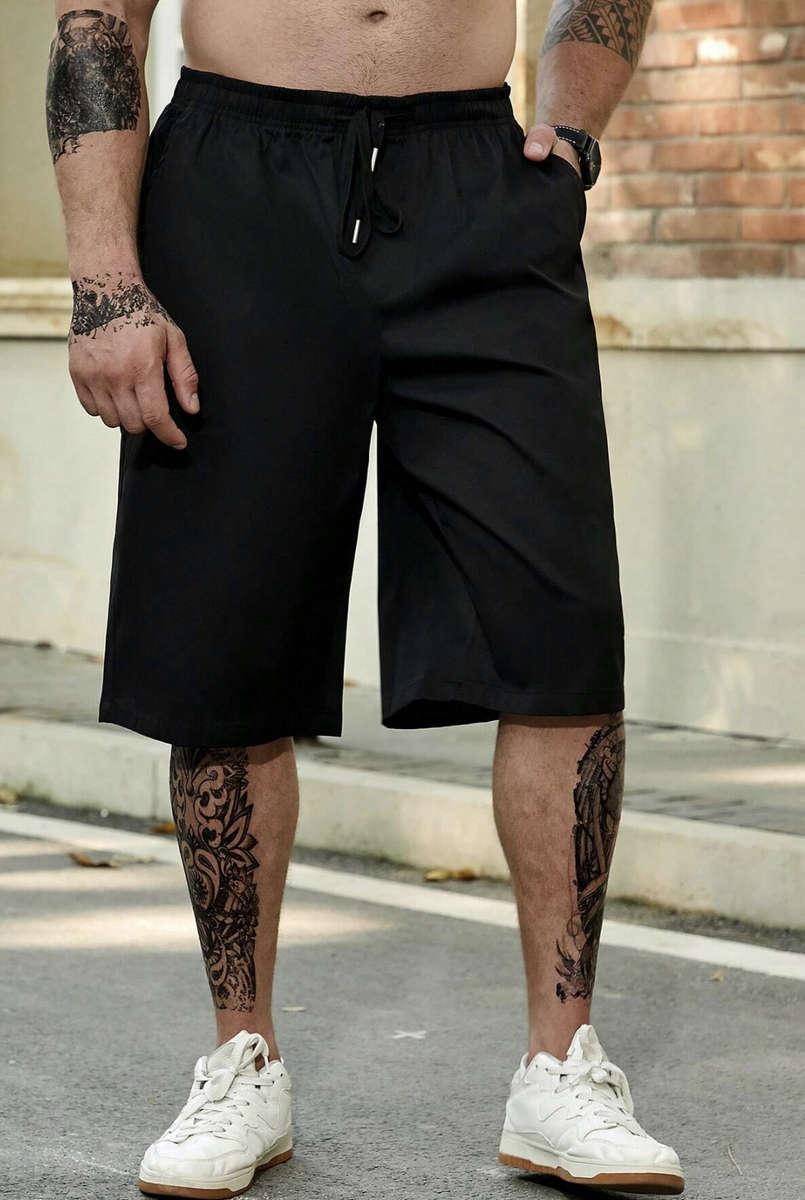 Mens 5XL Board Shorts (Black)