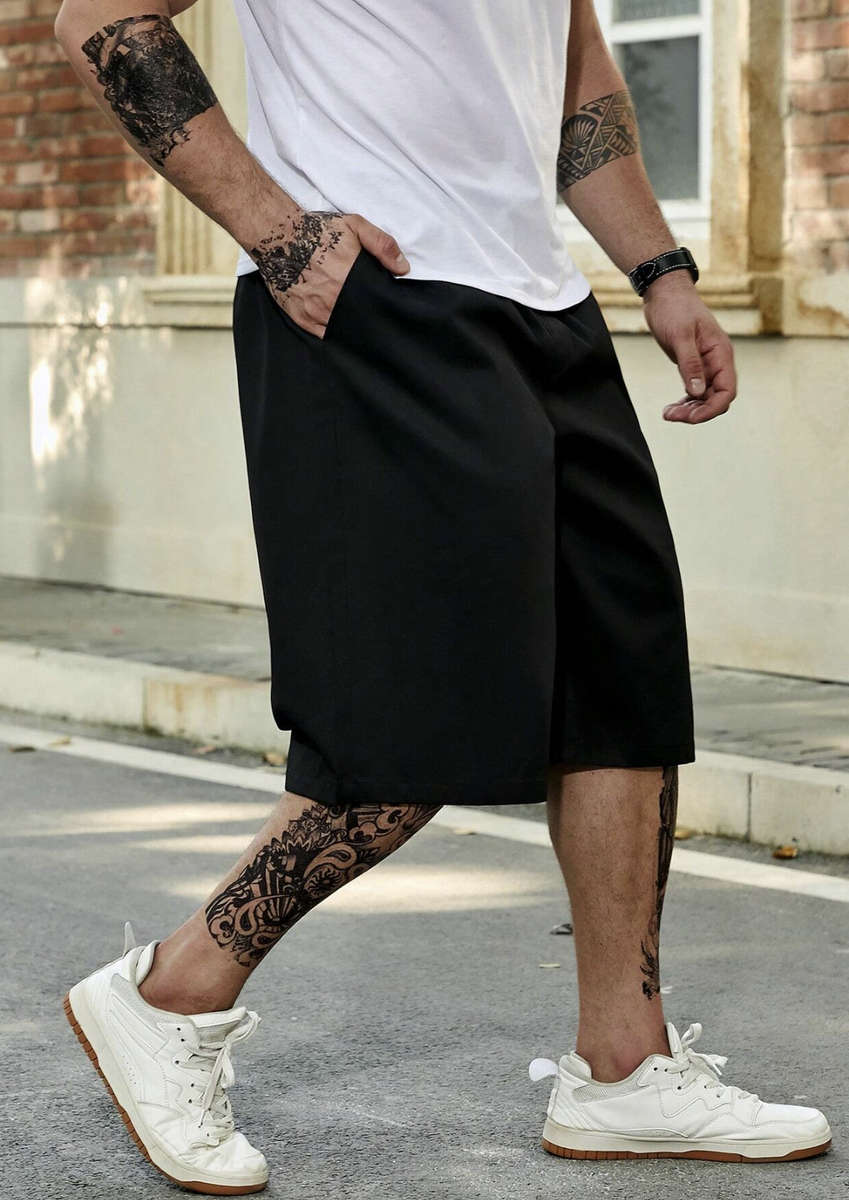 Mens 5XL Board Shorts (Black)