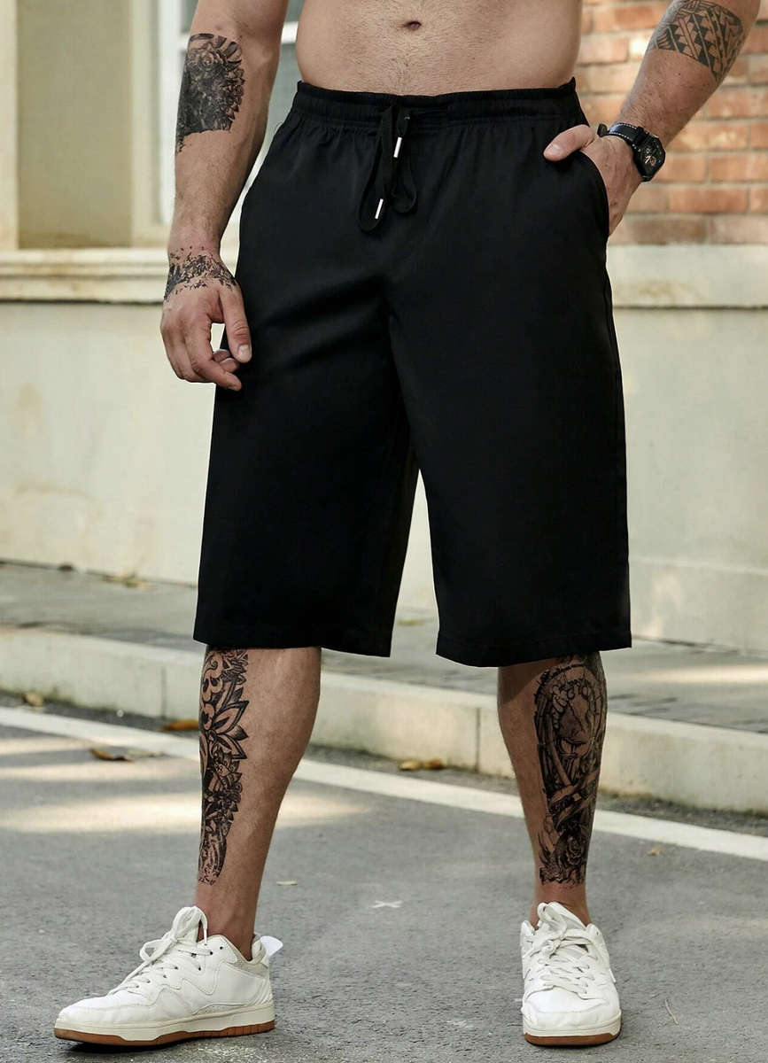 Mens 5XL Board Shorts (Black)