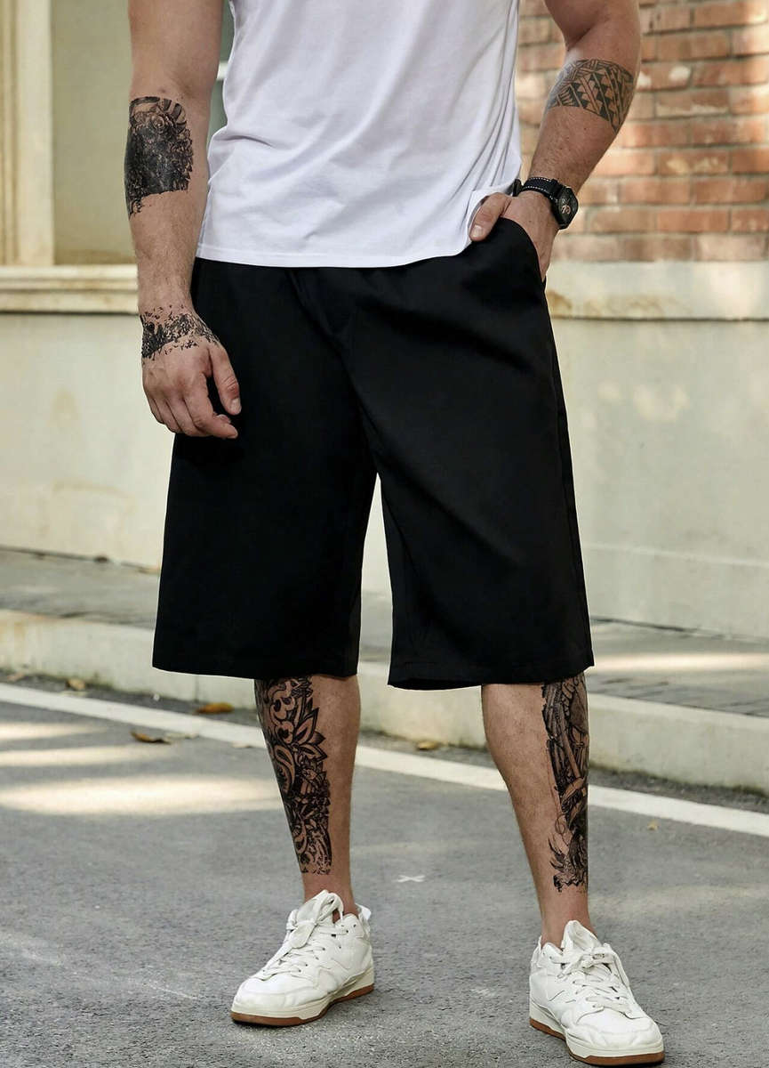 Mens 5XL Board Shorts (Black)