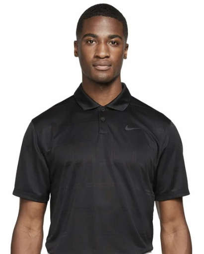 ***GOLF*** Nike Dri-Fit Vapor Textured Polo - Black (Size - XL)