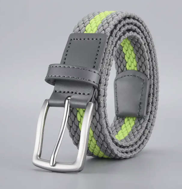 ***GOLF*** Braided Trendy Casual Square Buckle Belt - 130cm