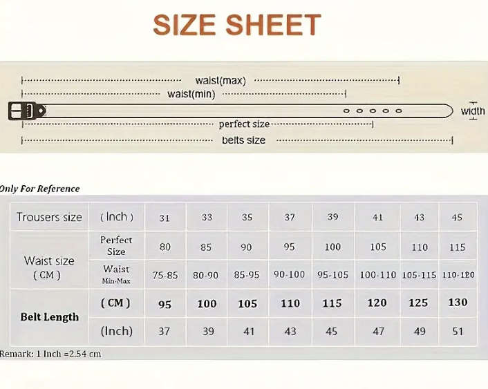 ***GOLF*** Braided Trendy Casual Square Buckle Belt - 130cm