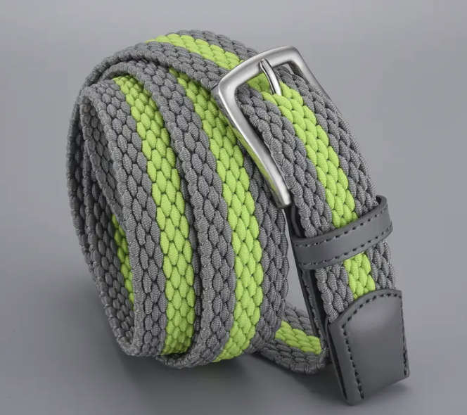 ***GOLF*** Braided Trendy Casual Square Buckle Belt - 130cm