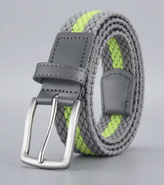 ***GOLF*** Braided Trendy Casual Square Buckle Belt - 130cm