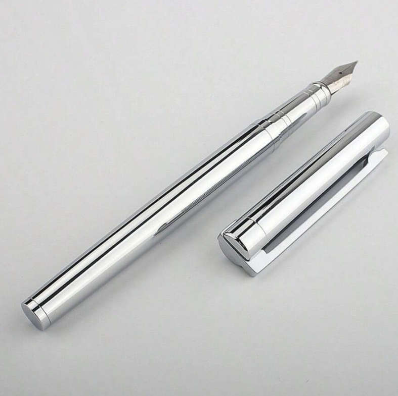 Luxury Silver Metal Fountain Pen