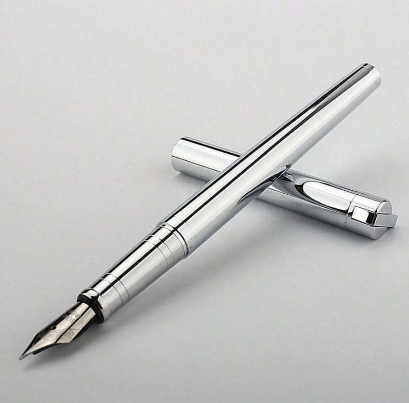 Luxury Silver Metal Fountain Pen