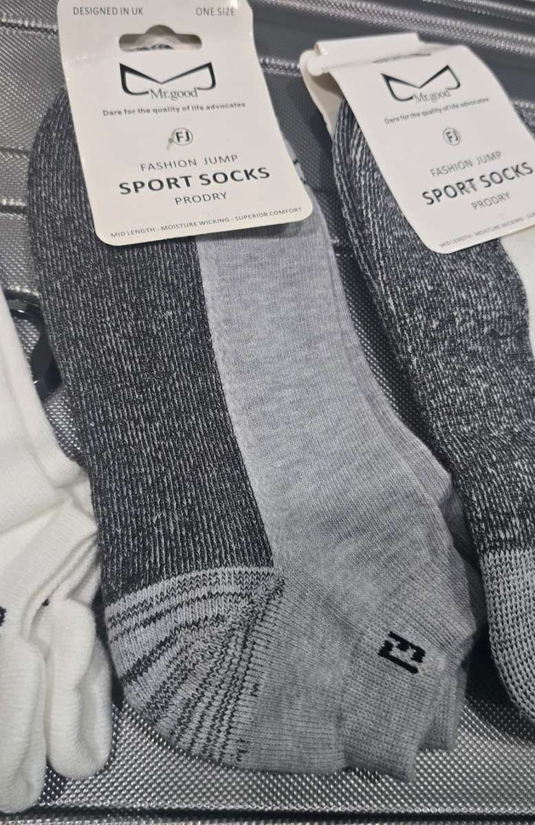 4 pairs Mens Cotton Blend Ankle Socks ***One size fits all***