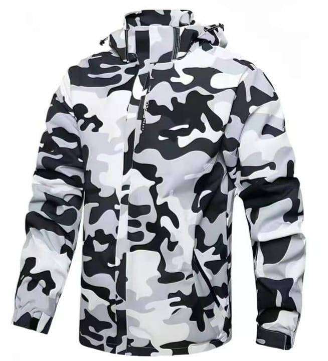White Camo All Weather Jacket XL