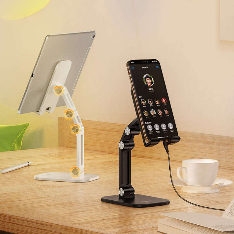 Tabletop Mobile Phone / Tablet, Laptop Stand (White)