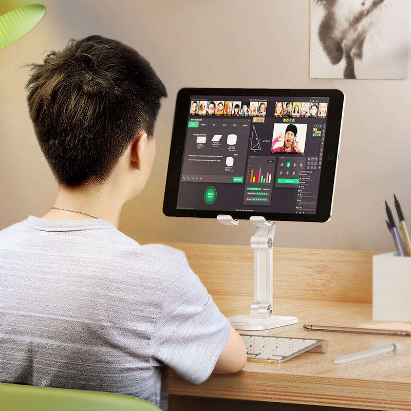 Tabletop Mobile Phone / Tablet, Laptop Stand (White)