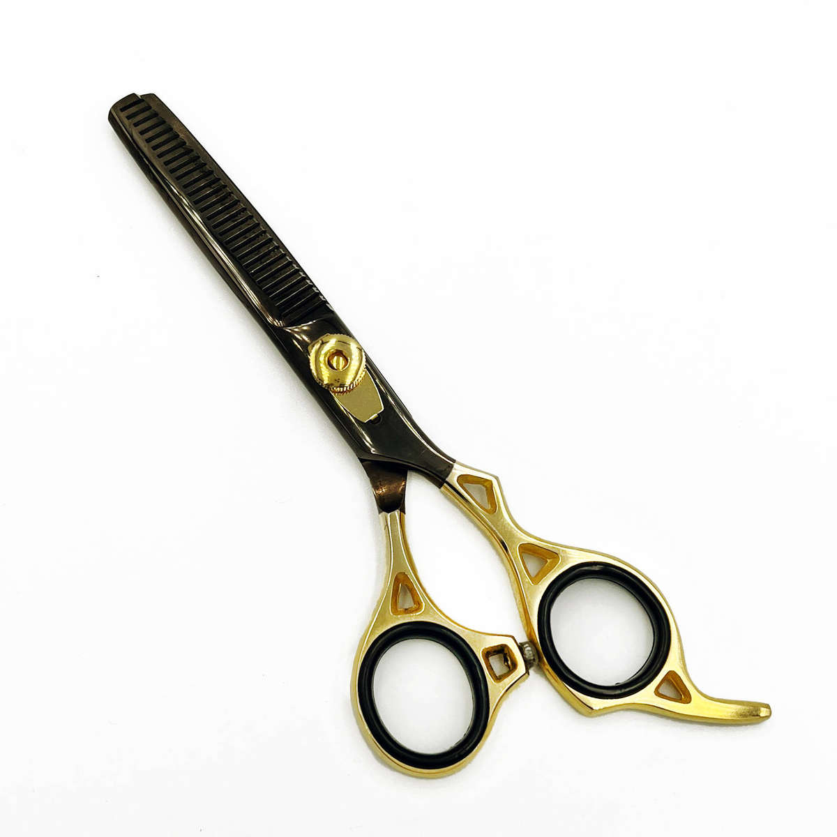 Professional Salon Barber Hairdressing & Thinning Scissors 6.5" Set - The Gold Black