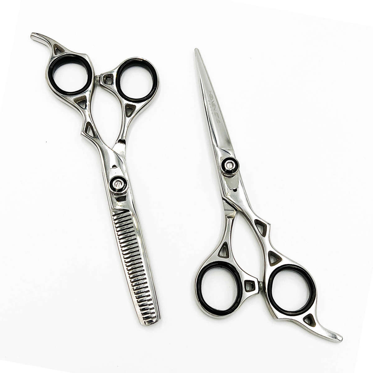 Professional Salon Barber Hairdressing & Thinning Scissors 6.5" Set - Silver Series