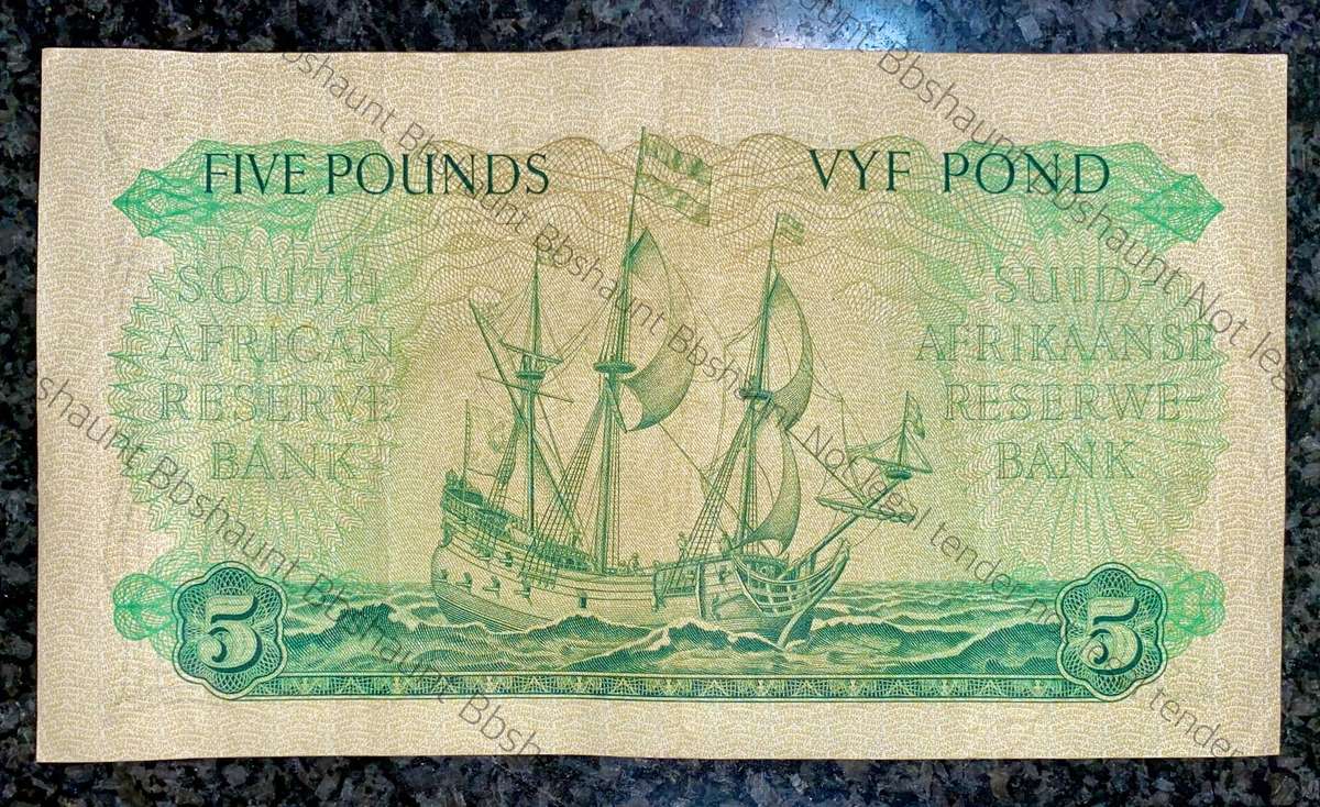 Mh De Kock. 5 pounds 1959 - C72