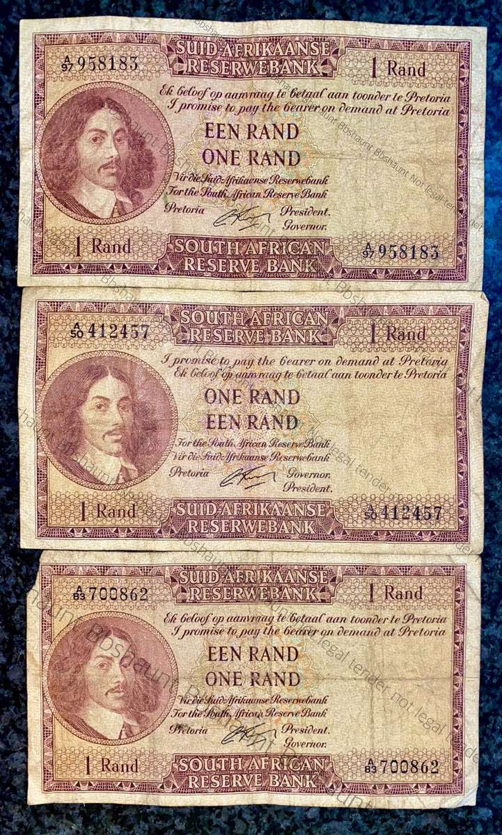 G Rissik. R1 -- A50 - A83 - A97 -- 1st issue 1961 (1 bid takes all)