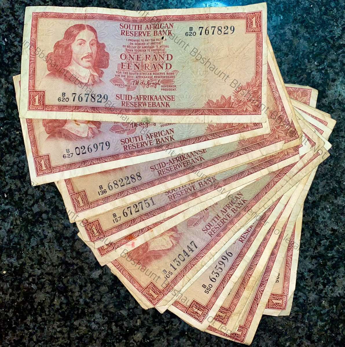 Tw De Jongh. R1 - B series 1973/75 (1 bid takes all 20 notes)