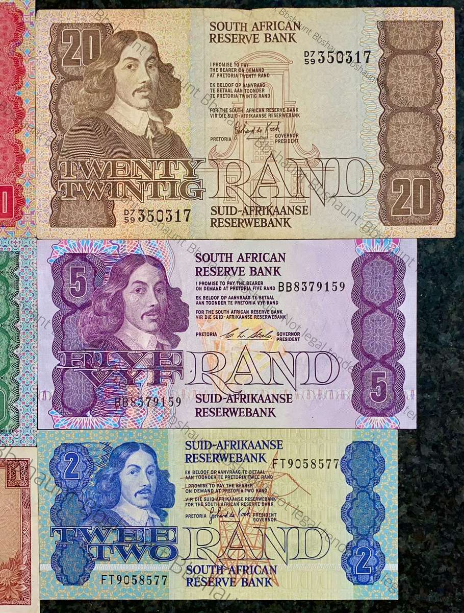 COMPLETE SET DECIMALS R50 TO R1 - VARIOUS GOVERNOR'S 1975-1990(1 BID TAKES ALL)