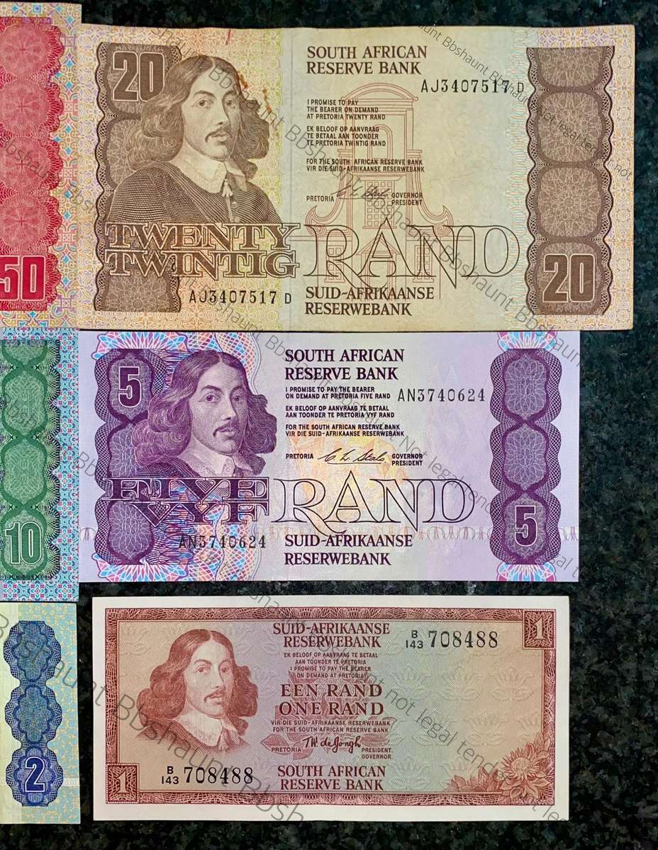 Complete Set CL Stals R50 to R2AA - 1st issue 1990 (R1 TW De Jongh 1973)( 1 bid takes all )