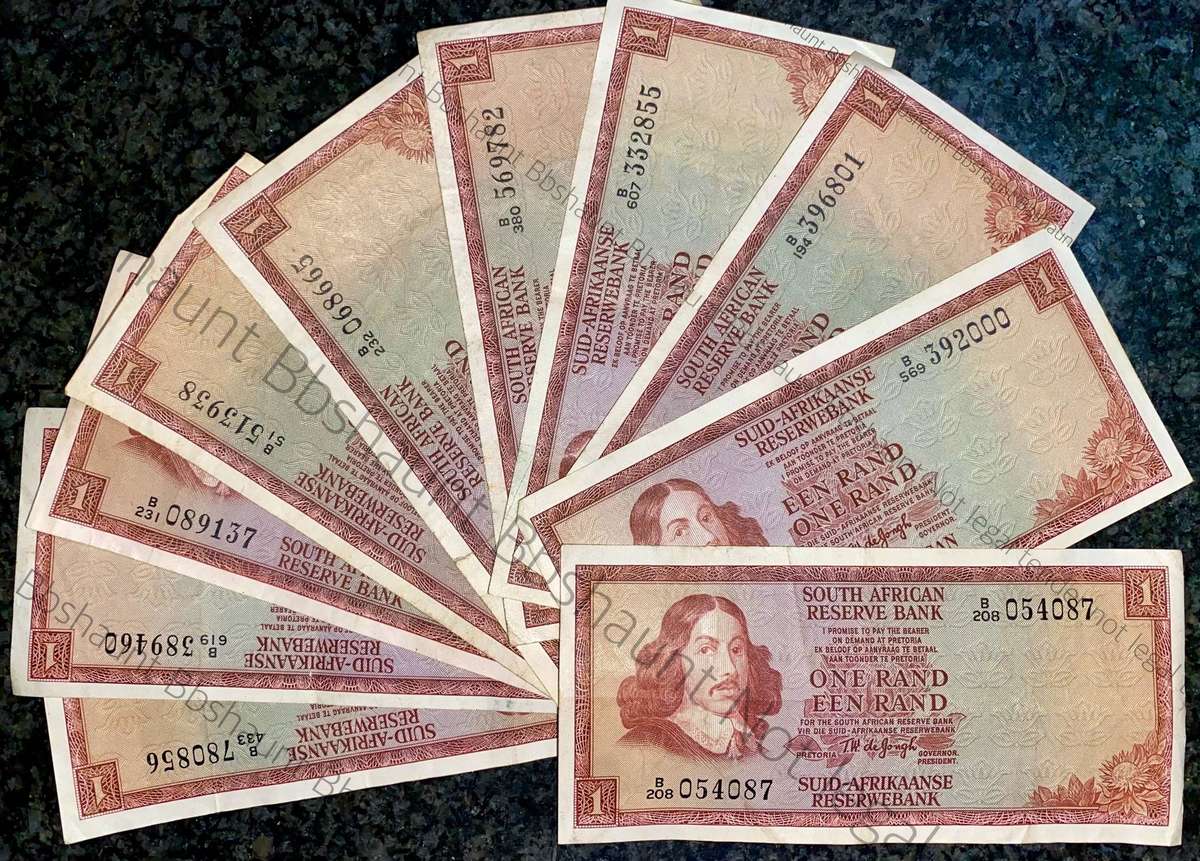 Tw De Jongh. R1 B series 1970/75 (1 bid takes all 10)