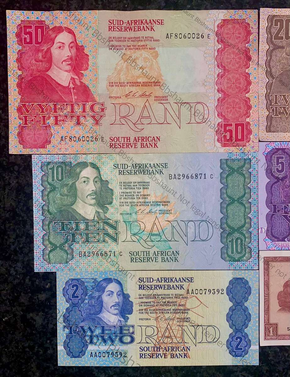 Complete Set CL Stals & Decimals R50 to R2AA - 1st issue 1990 (R1 TW De Jongh) (1 bid takes all)