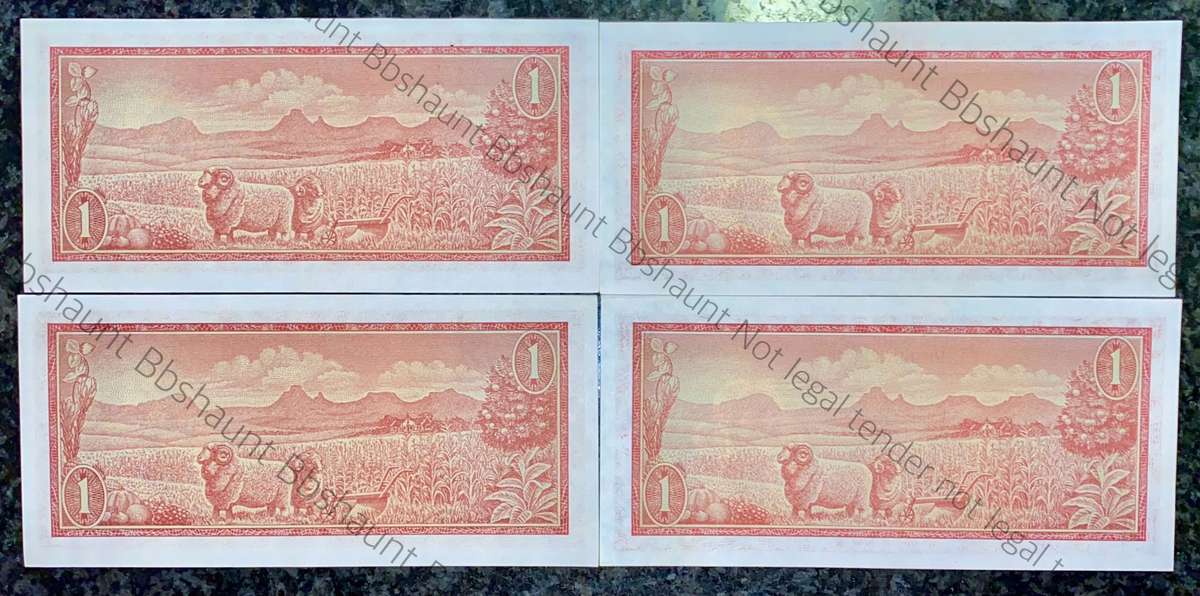 TW DE JONGH R1 IN SEQ B534/861951-952 & CLOSE SEQ 926-928 UNC-AUNC 3RD ISSUE 1975(1 BID TAKES AL