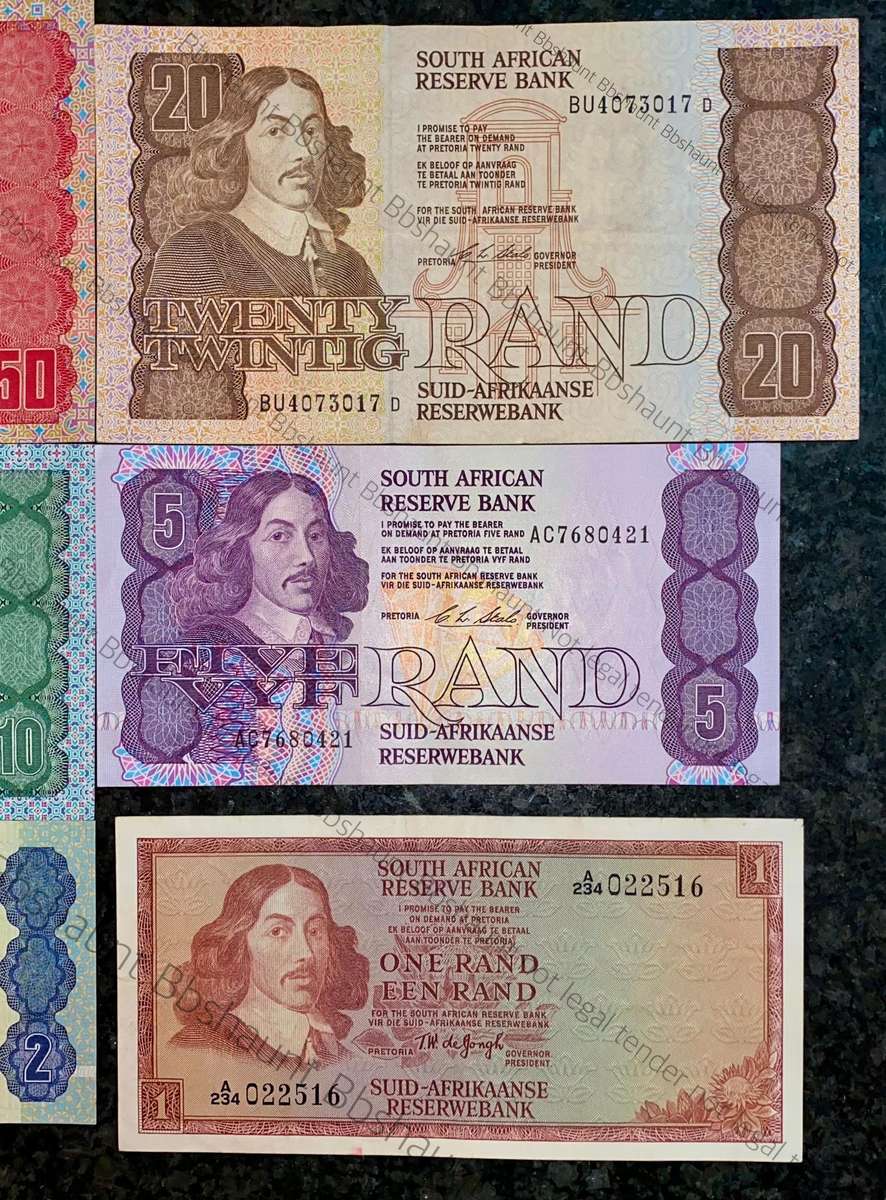 Complete Set CL Stals R50 to R2AA - 1st issue 1990 (R1 TW De Jongh 1967)( 1 bid takes all )