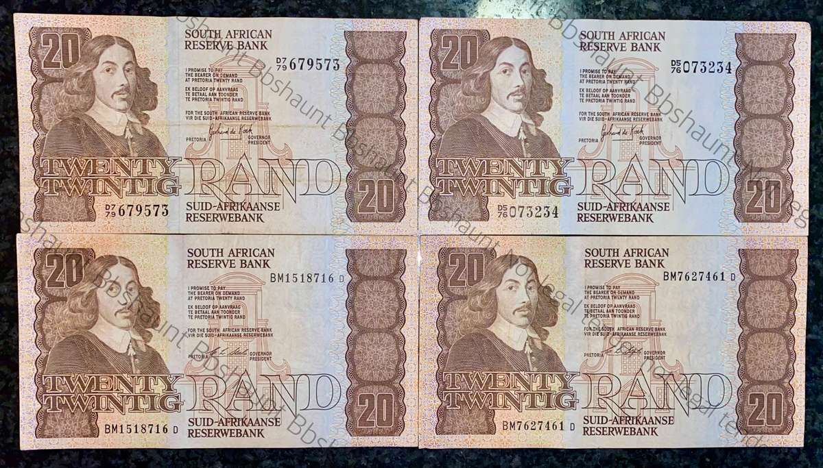 SET OF R20 -- CL STALS 1990 & GPC DE KOCK 1980s (1 BID TAKES ALL)