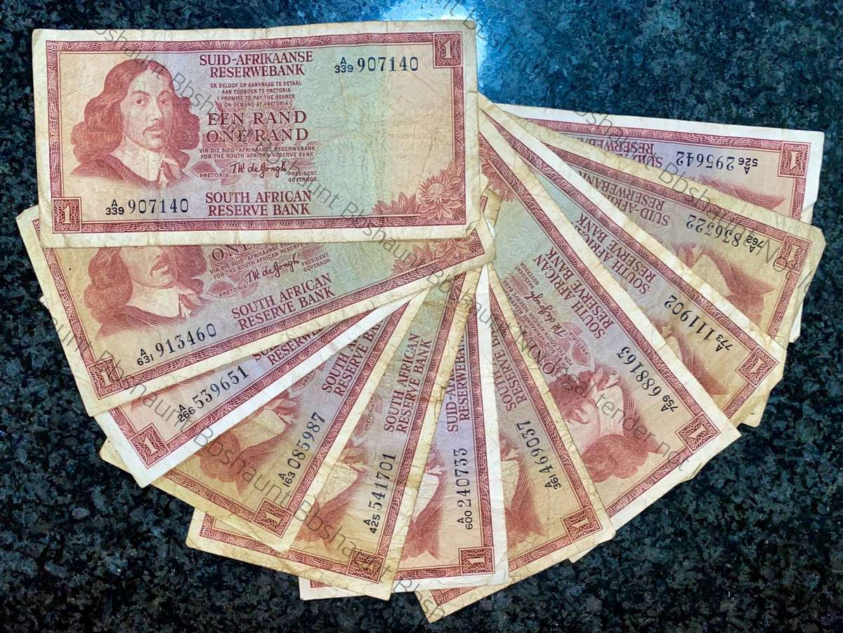 Tw De Jongh. R1 A series 1967/72 (1 bid takes all 10)