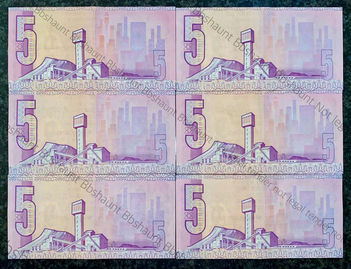 Tw De Jongh. R5 Van Riebeeck wtm 1978 - 4th issue (bid per note)