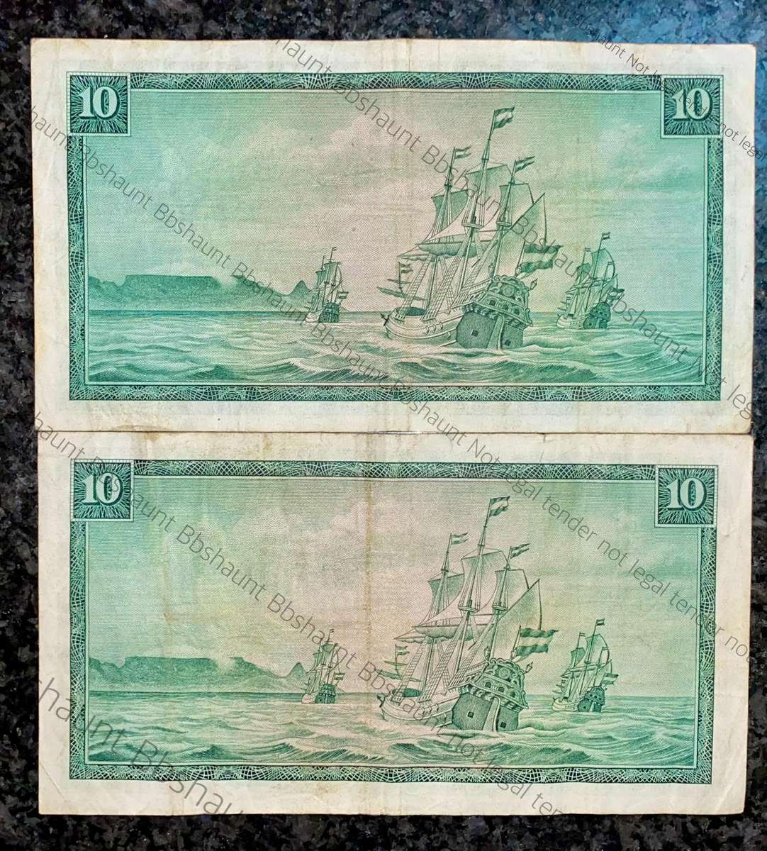 Tw De Jongh. R10 Springbuck & Van Riebeeck wtm 1967-1975 (1 bid takes all)