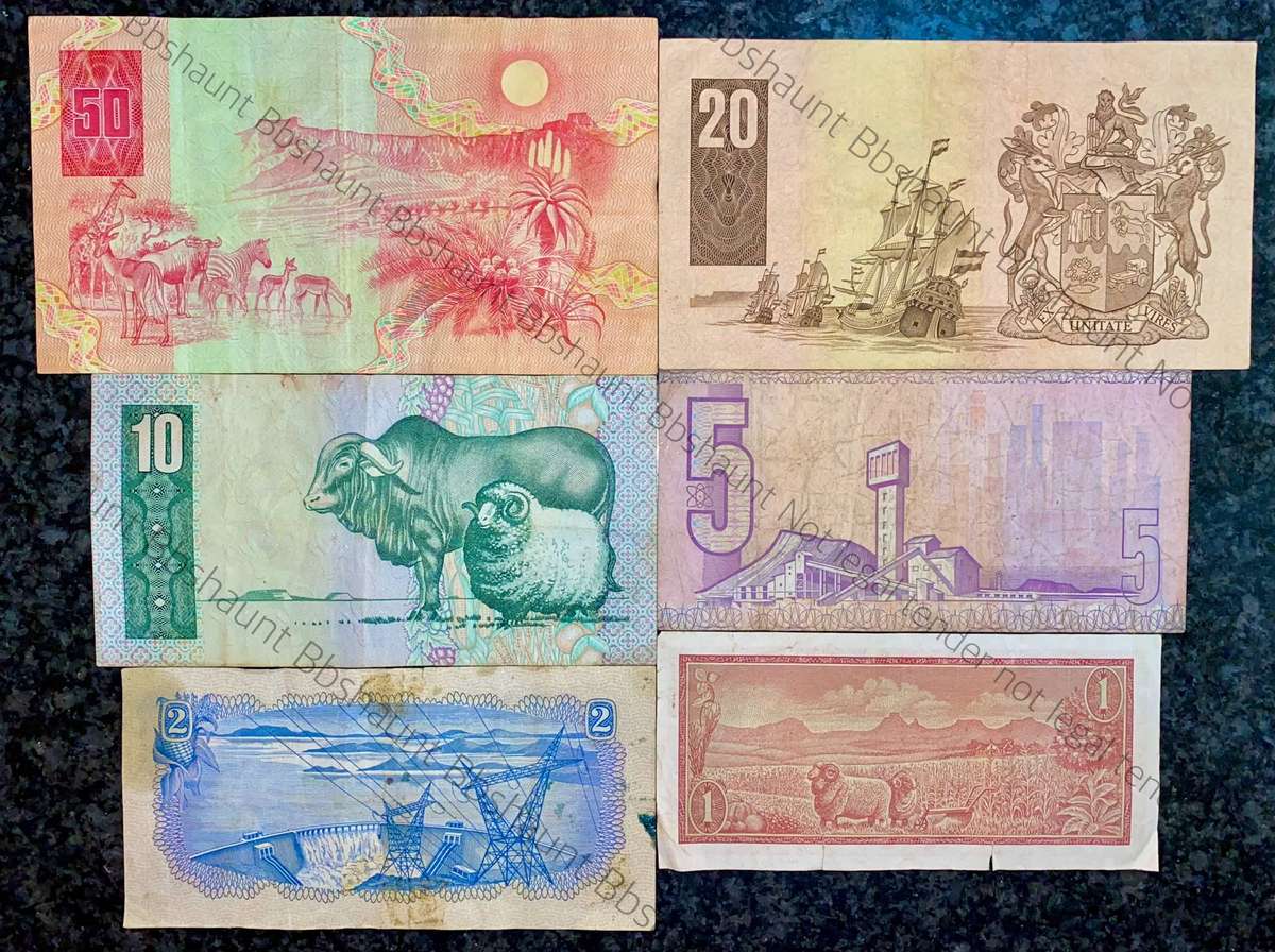 Set Of Various Governors R50 to R1 - 1967 -1990 (1 bid takes all)