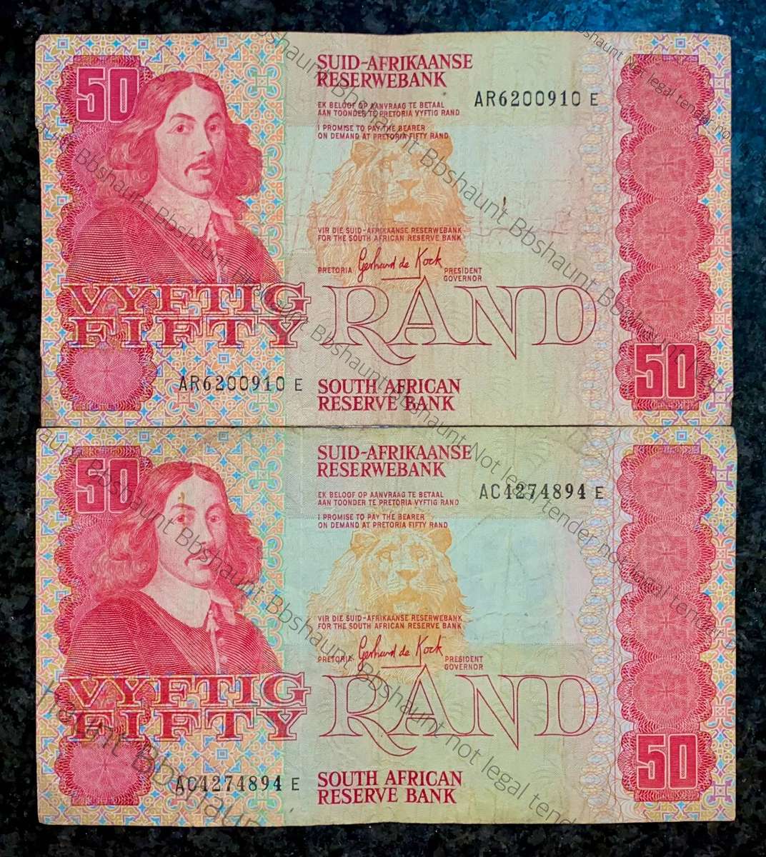 GPC De Kock. R50 --3rd issue 1984--(1 bid takes all)