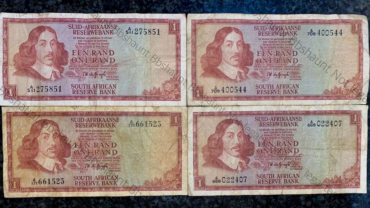 Tw De Jongh. R1 A series 1967/72 (1 bid takes all)